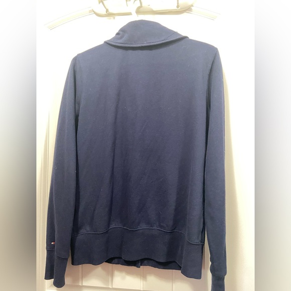 Woman’s navy blue Tommy Hilfiger full sleeve cardigan - Picture 3 of 4